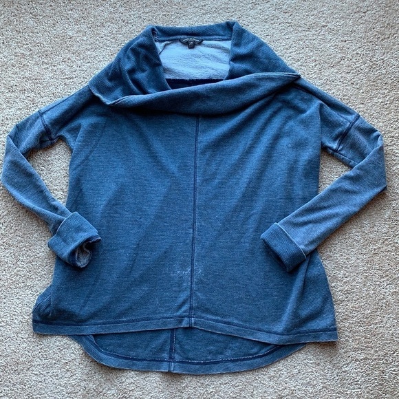 Lucky Brand mockneck waffle top - Picture 1 of 5